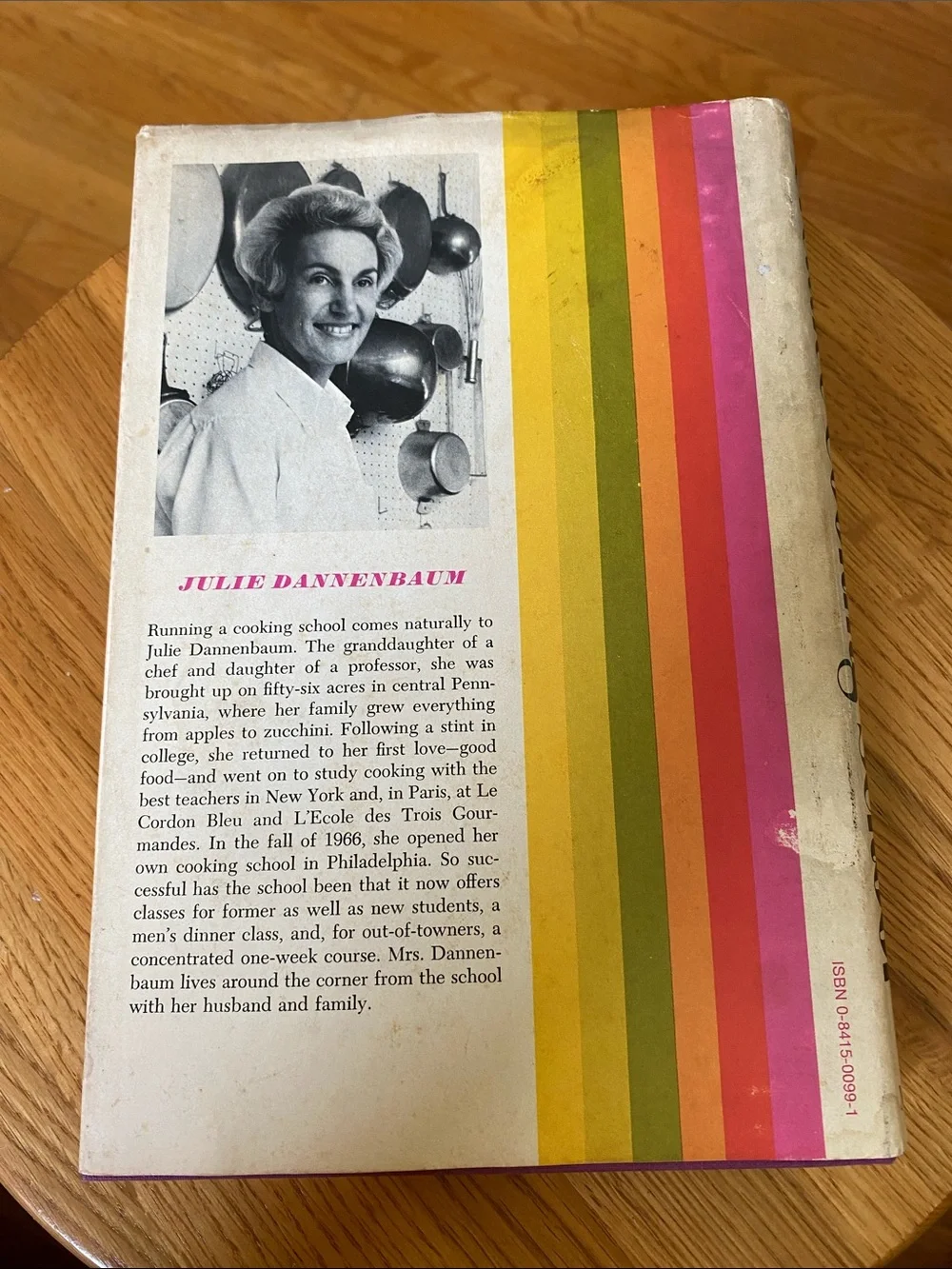 Vtg 1971 First Ed Julie Dannenbaum’s Creative Cooking School Retro 266 pages